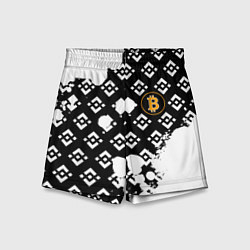 Детские шорты Bitcoin pattern binance