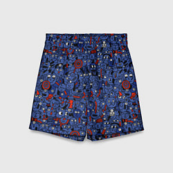 Шорты детские Человечки панки, цвет: 3D-принт