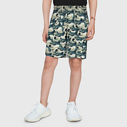 Шорты детские Доги мем паттерн, цвет: 3D-принт — фото 2