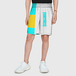 Шорты детские Fortnite geometry color, цвет: 3D-принт — фото 2