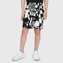 Шорты детские Модная абстракция - нейроарт, цвет: 3D-принт — фото 2