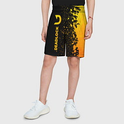 Шорты детские Deadlock - gold gradient по-вертикали, цвет: 3D-принт — фото 2