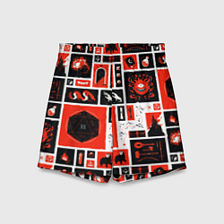 Детские шорты Dungeons and dragons pattern