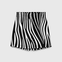 Шорты детские Полоски зебры, цвет: 3D-принт