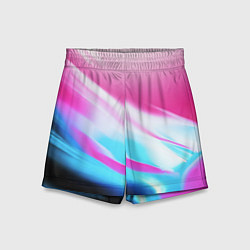Шорты детские Неоновые краски градиент, цвет: 3D-принт