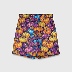 Шорты детские Тыквенный урожай, цвет: 3D-принт