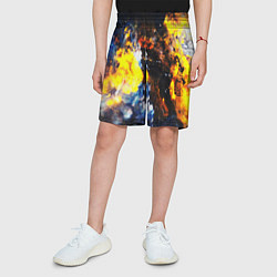 Шорты детские Космическая абстракция, цвет: 3D-принт — фото 2