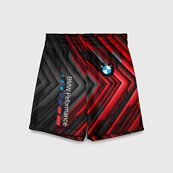 Детские шорты BMW geometry stripes red