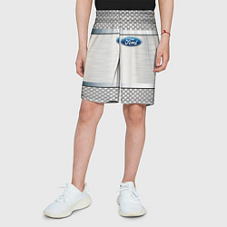 Шорты детские FORD metal steel auto, цвет: 3D-принт — фото 2