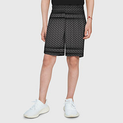 Шорты детские Металлическая текстура сетка, цвет: 3D-принт — фото 2