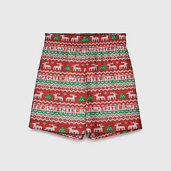 Детские шорты Deer christmas pattern