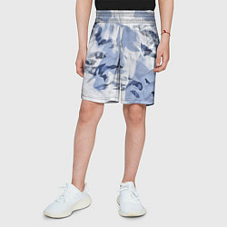 Шорты детские Альпийский камуфляж, цвет: 3D-принт — фото 2