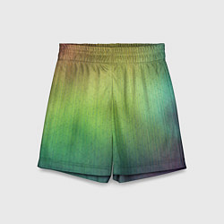 Шорты детские Цветной металл с градиентом, цвет: 3D-принт