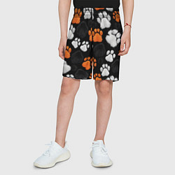 Шорты детские Мохнатые лапки, цвет: 3D-принт — фото 2