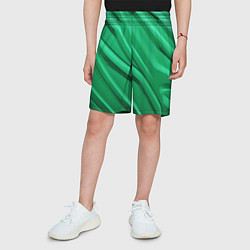 Шорты детские Зелёный пластик, цвет: 3D-принт — фото 2
