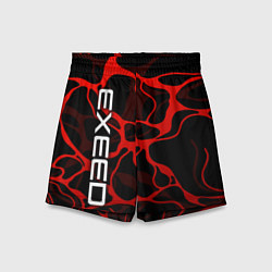 Детские шорты Exeed - red liquid