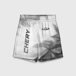 Детские шорты Chery - white gradient вертикально