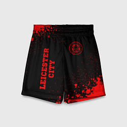 Детские шорты Leicester City - red gradient вертикально