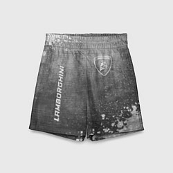 Детские шорты Lamborghini - grey gradient вертикально