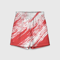 Шорты детские The color is white and red, цвет: 3D-принт
