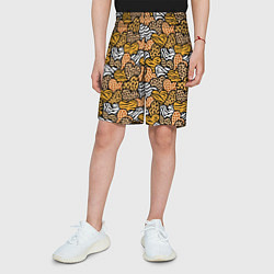 Шорты детские Африканские сердца, цвет: 3D-принт — фото 2