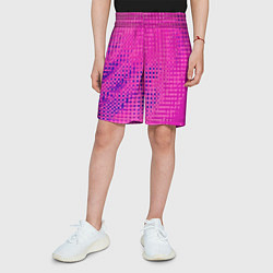 Шорты детские Сочный розовый абстаркция, цвет: 3D-принт — фото 2