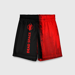 Шорты детские Dead Space - red gradient по-вертикали, цвет: 3D-принт