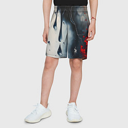 Шорты детские Сюрреалистичная абстракция с каплями, цвет: 3D-принт — фото 2