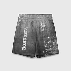 Шорты детские Borussia - grey gradient вертикально, цвет: 3D-принт