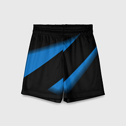 Детские шорты Color blue black line