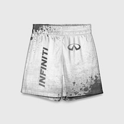 Шорты детские Infiniti - white gradient вертикально, цвет: 3D-принт