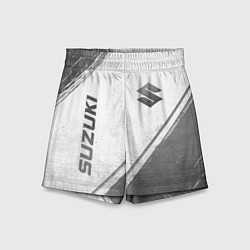 Шорты детские Suzuki - white gradient вертикально, цвет: 3D-принт