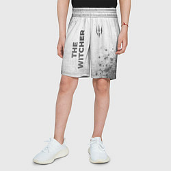 Шорты детские The Witcher - white gradient вертикально, цвет: 3D-принт — фото 2