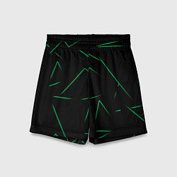 Детские шорты Color light green line