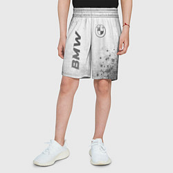 Шорты детские BMW - white gradient вертикально, цвет: 3D-принт — фото 2