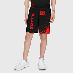 Шорты детские Zotye - red gradient вертикально, цвет: 3D-принт — фото 2