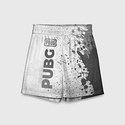 Шорты детские PUBG - white gradient по-вертикали, цвет: 3D-принт