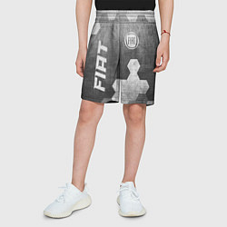 Шорты детские Fiat - grey gradient вертикально, цвет: 3D-принт — фото 2