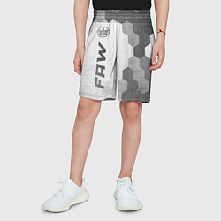 Шорты детские FAW - white gradient по-вертикали, цвет: 3D-принт — фото 2
