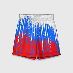 Шорты детские Патриот - флаг, цвет: 3D-принт