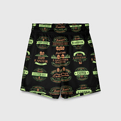 Шорты детские Easter holidays, цвет: 3D-принт