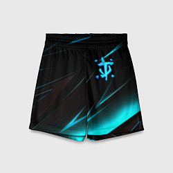 Шорты детские Doom neon stripes, цвет: 3D-принт