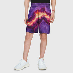 Шорты детские Мраморный камень, цвет: 3D-принт — фото 2