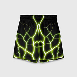 Шорты детские Color green black, цвет: 3D-принт