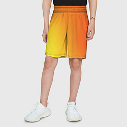 Шорты детские Color orange red, цвет: 3D-принт — фото 2