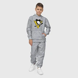 Костюм хлопковый детский Pittsburgh Penguins, цвет: меланж — фото 2