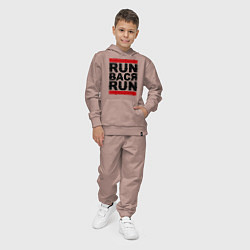 Костюм хлопковый детский Run Вася Run, цвет: пыльно-розовый — фото 2