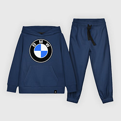 Костюм хлопковый детский Logo BMW, цвет: тёмно-синий