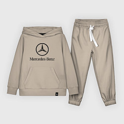 Костюм хлопковый детский Logo Mercedes-Benz, цвет: миндальный