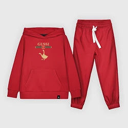 Костюм хлопковый детский GUSSI Fashion, цвет: красный